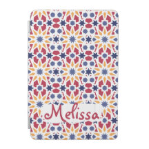 Patrón Zellije retro marroquí con nombre