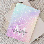 Cubierta De iPad Mini Personalizado Purpurina colorido irlandés elegante<br><div class="desc">Personalice fácilmente este elegante y colorido patrón de purpurina bokeh con su nombre personalizado y/o monograma.</div>