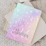 Cubierta De iPad Mini Personalizado Purpurina colorido irlandés elegante<br><div class="desc">Personalice fácilmente este elegante y colorido patrón de purpurina bokeh con su nombre personalizado y/o monograma.</div>