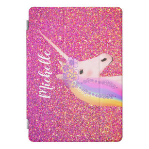Cubierta Para iPad Pro Purpurina rosa arcoiris de unicornio - Esparkle pe