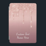 Cubierta De iPad Mini Rosa Oro Purpurina Rubor Personalizado de texto Re<br><div class="desc">Cubiertas para iPad con Rosa de texto Personalizado Purpurina de Rubor dorado Perforaciones de brillo Boda rosa o suministros para Fiestas / regalo - Añadir su texto único / nombre o eliminar texto - Hacer regalos sus casos especiales para iPad - Redimensionar y mover o eliminar y agregar texto /...</div>