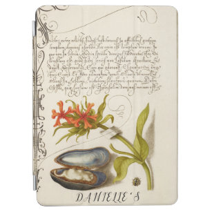 Cubierta De iPad Air Texto de caligrafía antigua ilustracion botánico