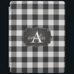 Cubierta De iPad Nombre de juego de búfalo blanco y negro de moda e<br><div class="desc">Puede personalizar fácilmente su estuche para iPad de moda usando "personalizar plantilla. Si desea editar los tipos de letra o los colores del tipo de letra,  utilice el enlace azul "personalizar más adelante". Por favor,  no dudes en preguntar si necesitas ayuda.</div>