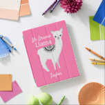 Cubierta De iPad personalizable "Rosa No Drama Llama"<br><div class="desc">Abran un toque de encanto moderno y diseño lúdico con nuestro estuche para iPad de Personalizable "Pink No Drama Llama". Este funda irradia un ambiente contemporáneo con su vibrante fondo rosado, complementado por la divertida y alegre cita "NO drama Llama". Con un delicioso ilustracion de llama en un estilo bonito,...</div>