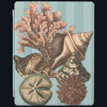 Cubierta De iPad Silueta de la vida marina<br><div class="desc">Esta impresión del arte exhibe las cosas más finas de la naturaleza dentro del océano. Encuentre todos los tipos diferentes de vida marina en esta imagen incluyendo un Seashell de la concha, dólares de arena, y filones enterró profundamente en el mar. Esta colección de arte es una necesidad tiene en...</div>