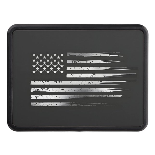 Cubierta de la bandera de Estados Unidos negra y g (Anverso)