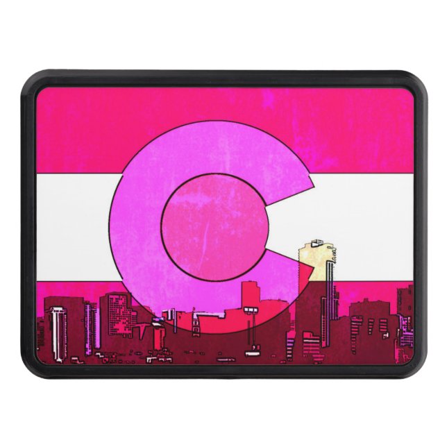 Cubierta de la bandera del perfil de Denver rosa d (Anverso)