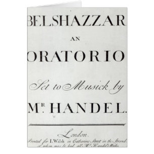 Cubierta de la cuenta para el Belshazzar por