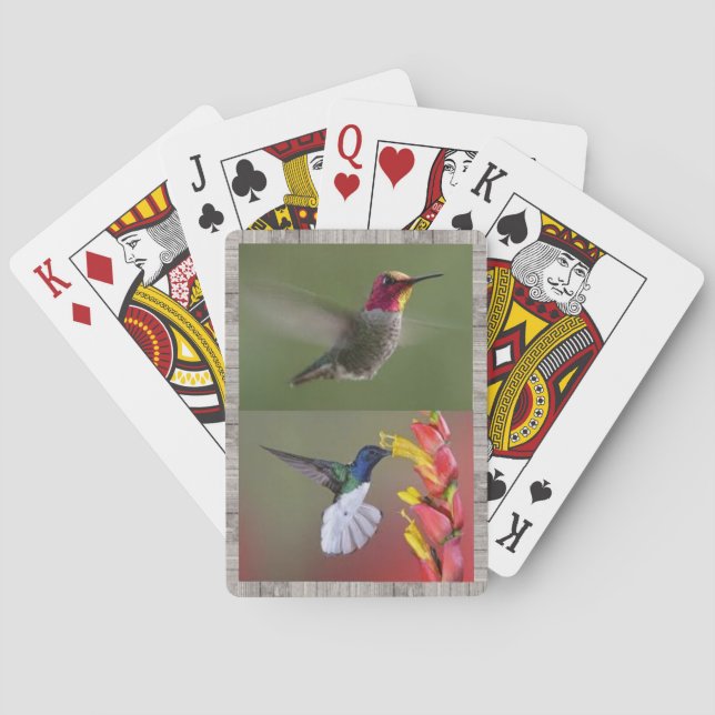 Cubierta de los colibríes de naipes (Reverso)