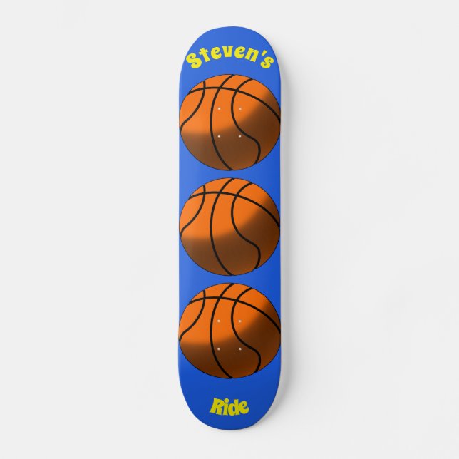 Cubierta de monopatín de baloncesto (Anverso)