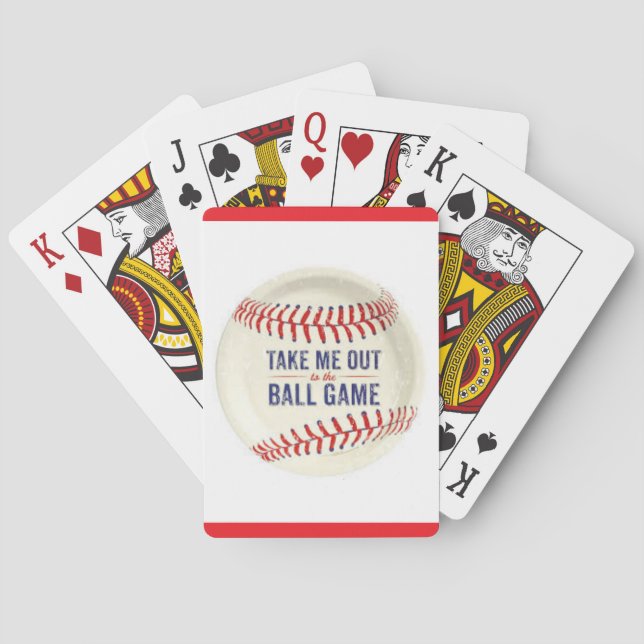 Cubierta de naipes con un béisbol (Reverso)