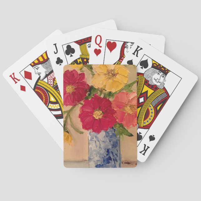 Cubierta de naipes floral (Reverso)