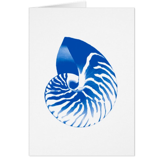 Cubierta de Nautilus - azul cobalto y blanco (Frente)