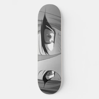 Cubierta de patinaje para skateboard Sad Anime Eye