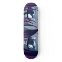 Cubierta de patinaje para skateboard Sad Anime Eye
