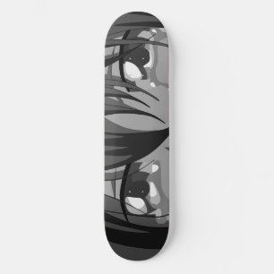 Cubierta de patinaje para skateboard Sad Anime Eye