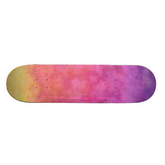 cubierta de patineta de color de arcoiris