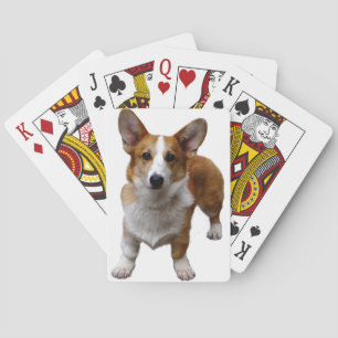 Cubierta de perro de Corgi para jugar cartas