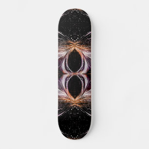 Cubierta de skateboard de araña astronómica abstra