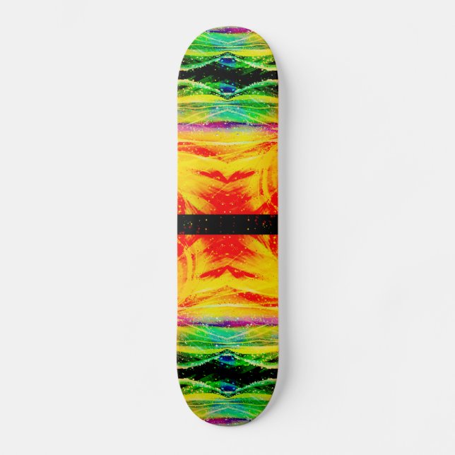 Cubierta de skateboard de araña astronómica abstra (Anverso)