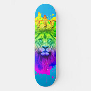 Cubierta de skateboard de León King en colores abs
