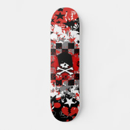 Cubierta de Skateboard Emo Skull