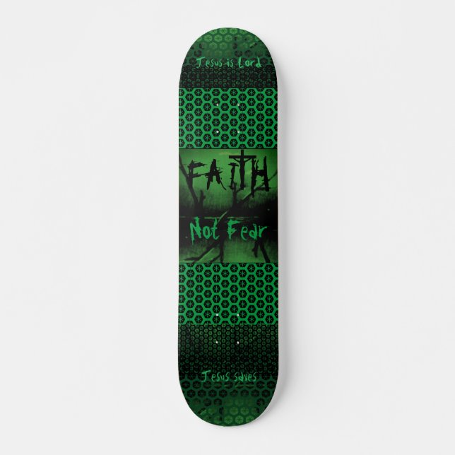 Cubierta de skateboard Faith Jesus (Anverso )