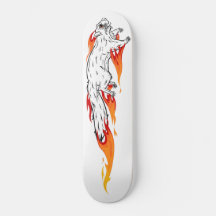 Cubierta de skateboard Fiery Speedy Squirrel