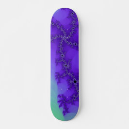 Cubierta de skateboard Fractal con ondas espirales