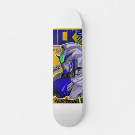 cubierta de skateboard inspirada en gundam