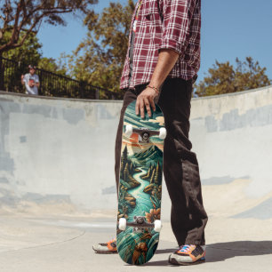 Cubierta de skateboard inspirada en la naturaleza