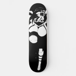 Cubierta de skateboard Ninja Anime Chica