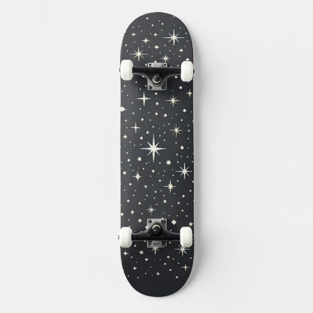 Cubierta de Skateboard Noche Estrellada (Anverso)