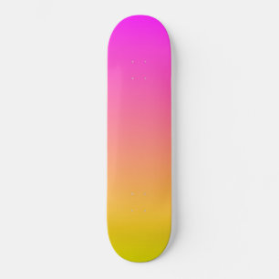 Cubierta de skateboard Pink y Yellow Sunset Overtu