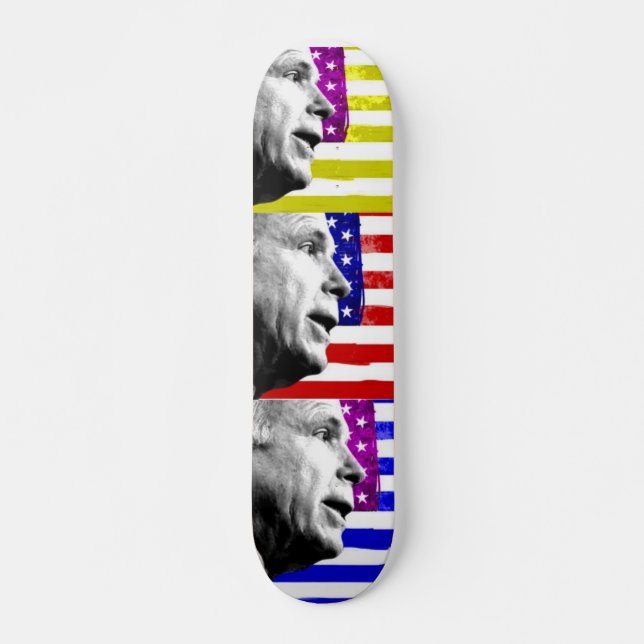 Cubierta de skateboard Pop-Art de McCain (Anverso )