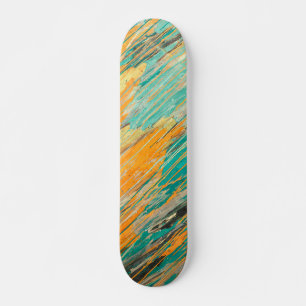 Cubierta de skateboard texturizada abstracta en az
