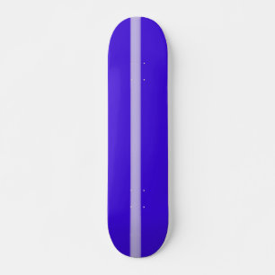 Cubierta de skateboard Violeta azul con franja bla