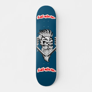 Cubierta de skull para skateboard Inimical