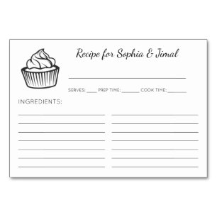 Cubierta de tarta dulce Ducha de novia Tarjetas de