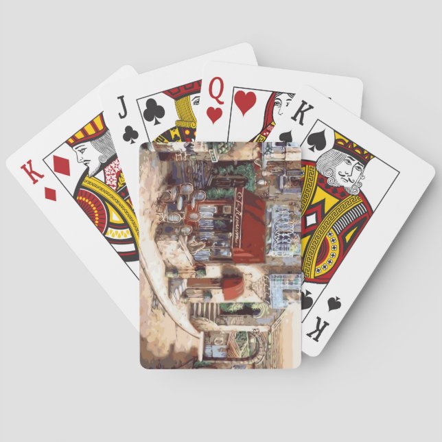 Cubierta de tela Bella Artes para jugar cartas (Reverso)