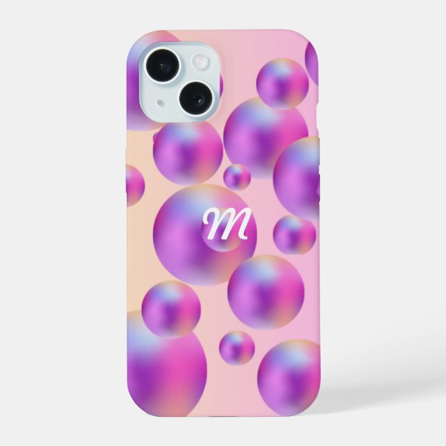 Cubierta de teléfono móvil de Pink Bubble (Reverso )