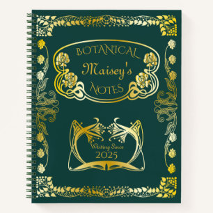 Cubierta del libro Art Nouveau Motifs botánicos G