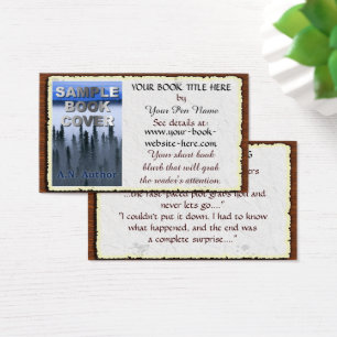 Cubierta del libro de promoción de escritores/auto