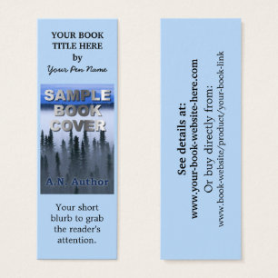 Cubierta del libro de promoción del autor del escr