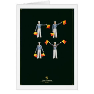Cubierta del menú a bordo del QE2 (litho del