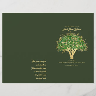 Cubierta del programa Mitzvah Tree of Life