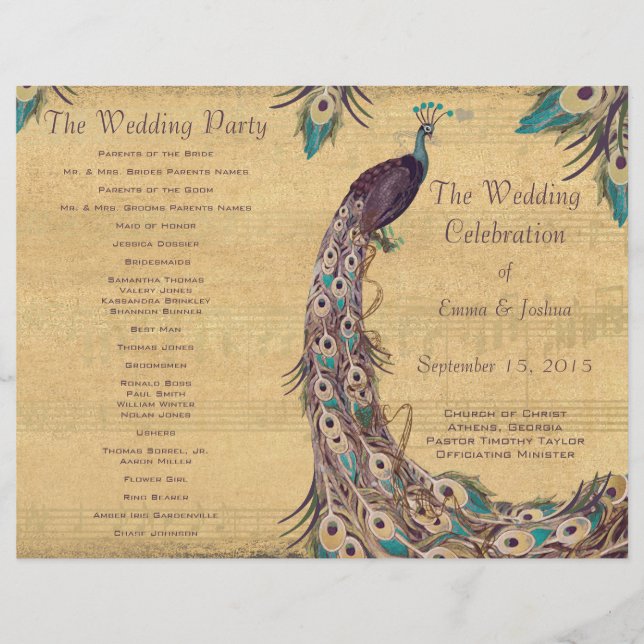 Cubierta del programa Peacock Eggplant (Anverso)