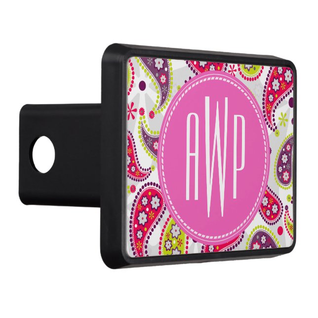 Cubierta del tirón del monograma de Paisley (Derecha)