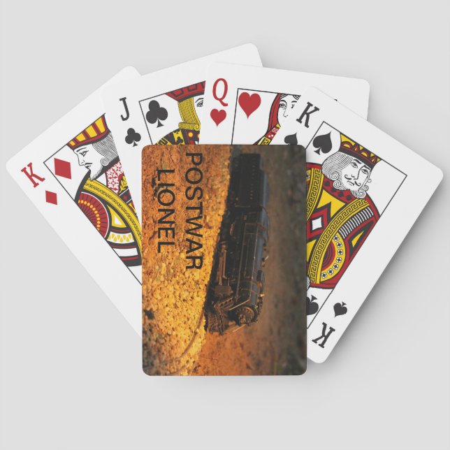 Cubierta del tren de Lionel de naipes (Reverso)