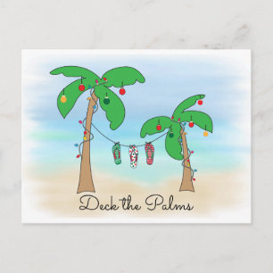 Cubierta hawaiana del navidad de la playa tropical